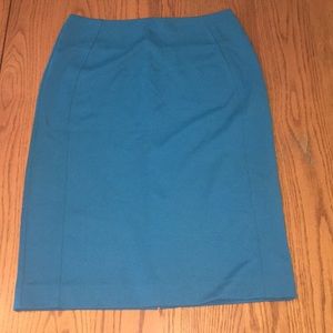 5/$25 Size 2 blue pencil skirt